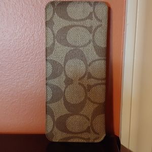Coach soft eyeglass case